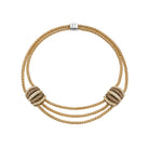 FOPE MIALUCE 18K Gold Necklace with Brown Diamond Pavé Charms - 10.95 carats - Jackson Hole Jewelry Company