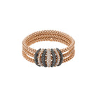 FOPE MIALUCE 18K Gold Flex’it Bracelet with White & Black Diamond Pavé - 5.75 carats - Jackson Hole Jewelry Company
