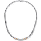 Picchiotti - Round Diamond Necklace in 18K White & Rose Gold - Jackson Hole Jewelry Company
