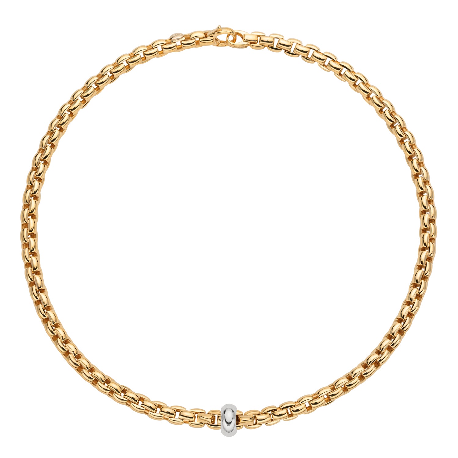 FOPE EKA 18K Yellow & White Gold Necklace - Jackson Hole Jewelry Company