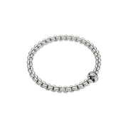 Fope Eka Flex'it Bracelet with One Row of Diamond Rondel - Jackson Hole Jewelry Company