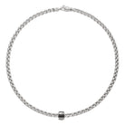 FOPE EKA 18K Gold Necklace with Black Diamond Pavé Charm - 0.24 carats - Jackson Hole Jewelry Company