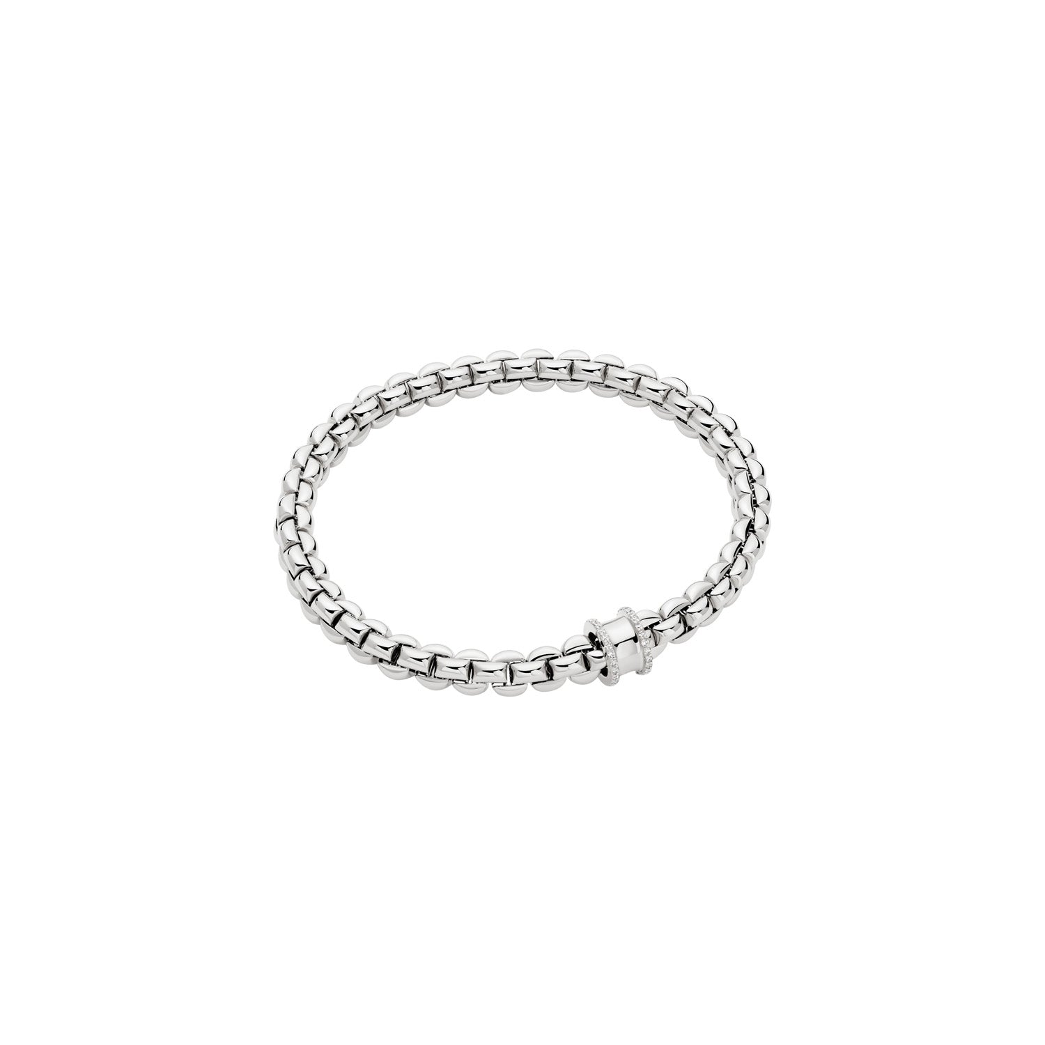 FOPE EKA 18K Gold Bracelet with White Diamonds - 0.17 carats - Jackson Hole Jewelry Company
