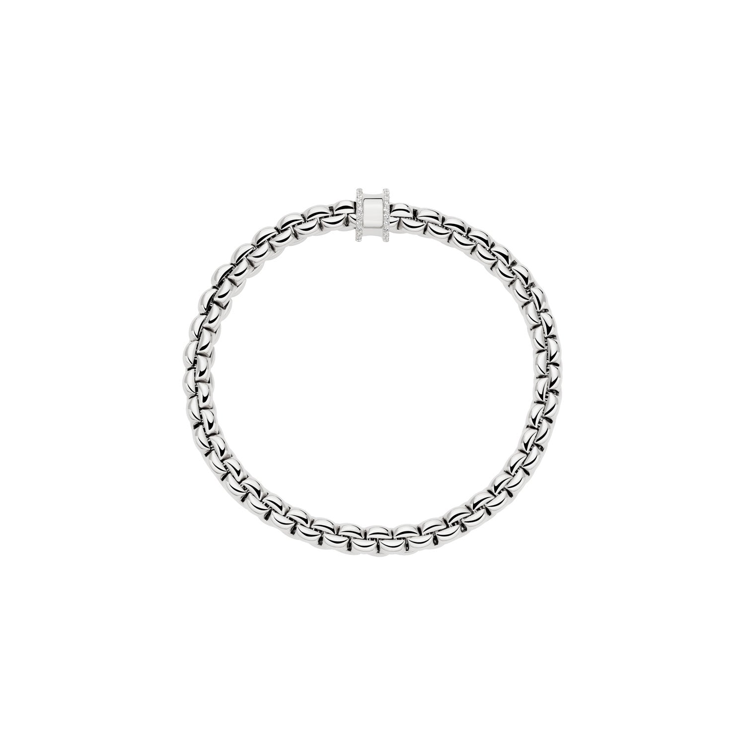 FOPE EKA 18K Gold Bracelet with White Diamonds - 0.17 carats - Jackson Hole Jewelry Company