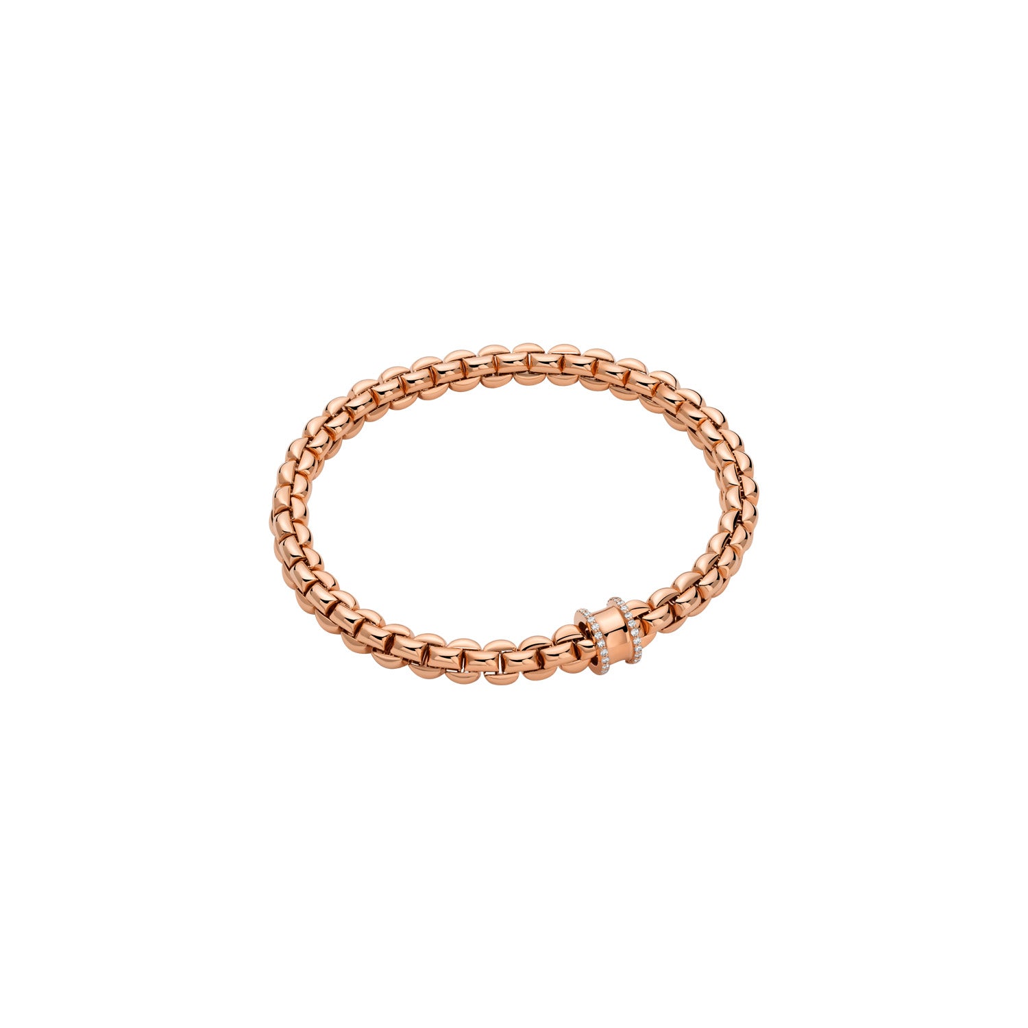 FOPE EKA 18K Gold Bracelet with White Diamonds - 0.17 carats - Jackson Hole Jewelry Company