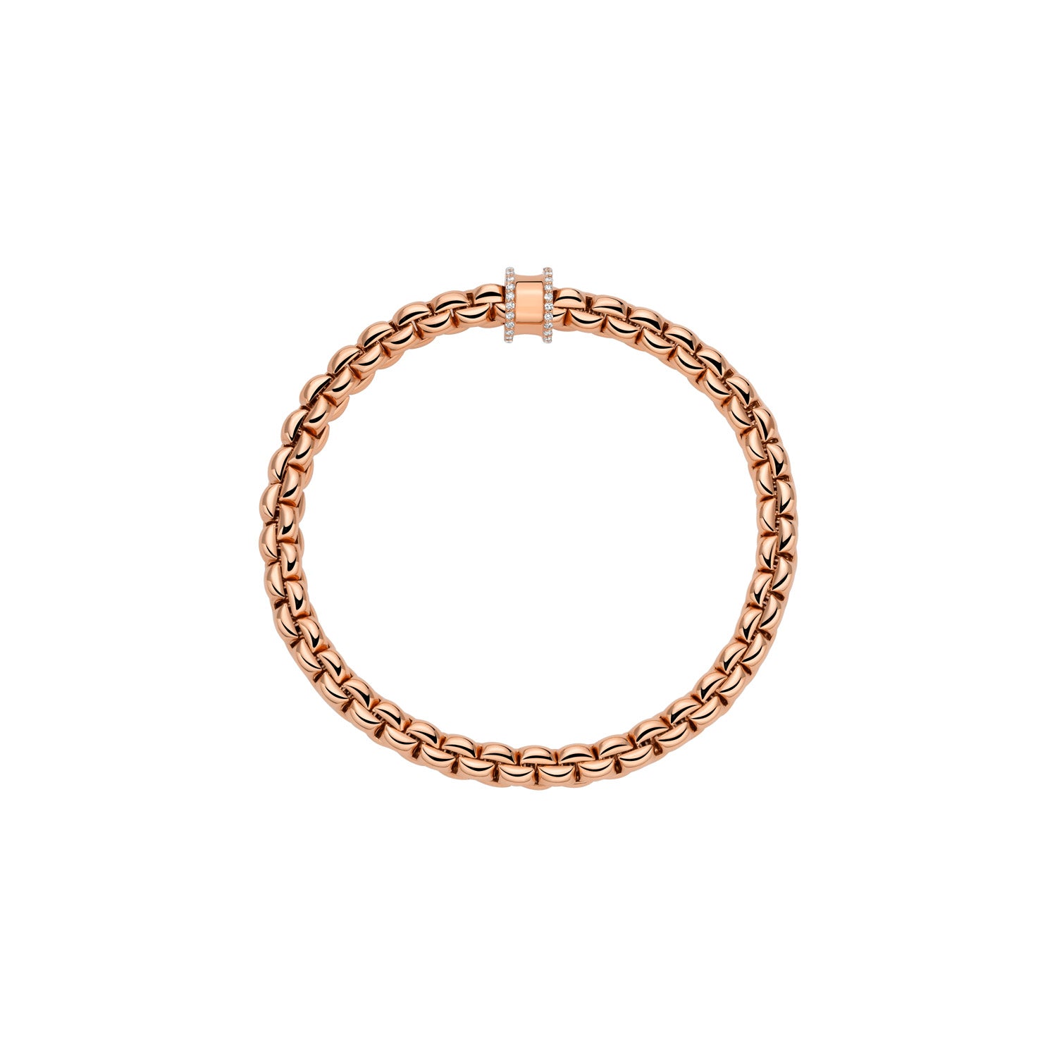 FOPE EKA 18K Gold Bracelet with White Diamonds - 0.17 carats - Jackson Hole Jewelry Company