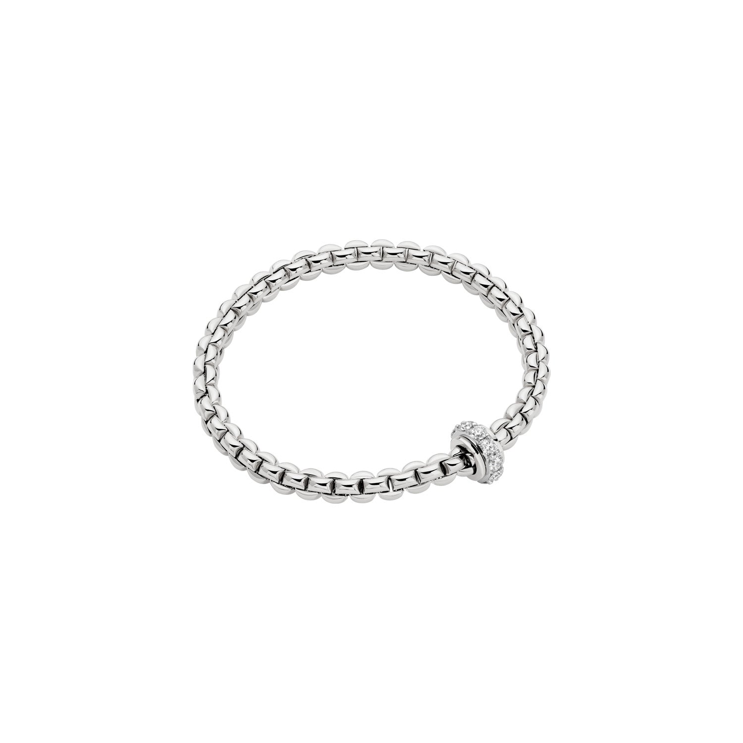 FOPE EKA 18K Gold Bracelet with White Diamonds - 0.89 carats - Jackson Hole Jewelry Company