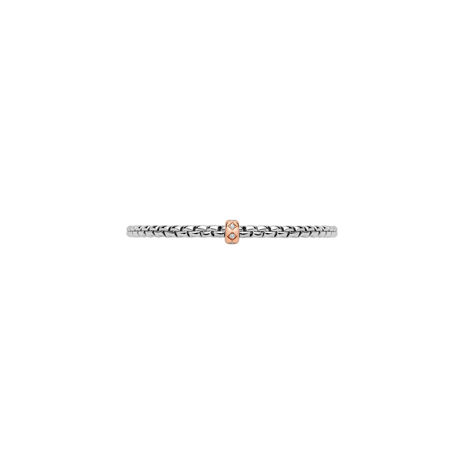 FOPE EKA 18K Gold Flex'it Bracelet with Rhombus-Set Diamonds - 0.12 carats - Jackson Hole Jewelry Company