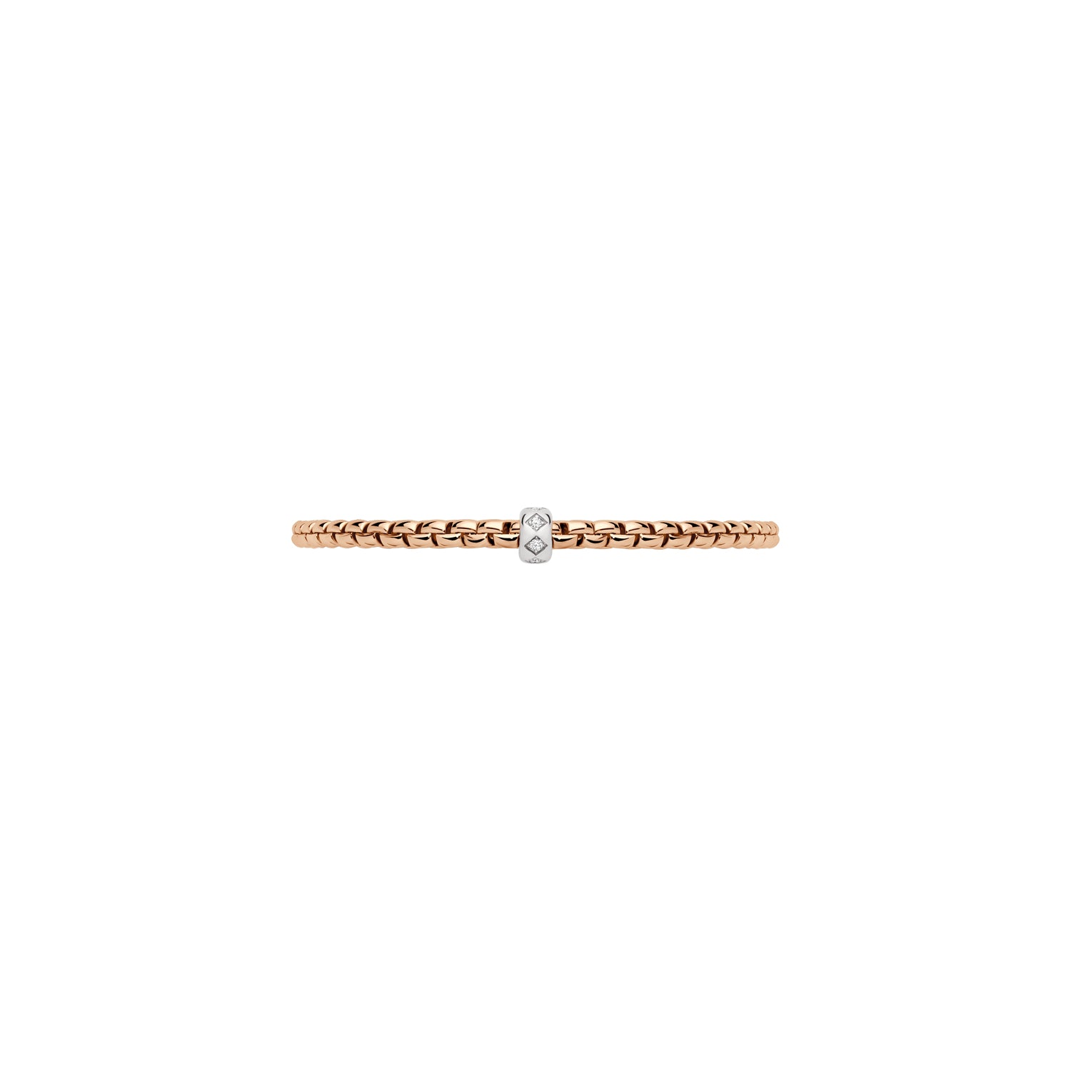 FOPE EKA 18K Gold Flex'it Bracelet with Rhombus-Set Diamonds - 0.12 carats - Jackson Hole Jewelry Company