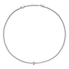 FOPE EKA 18K White & Rose Gold Necklace with Rhombus-Set Diamonds - 0.12 carats - Jackson Hole Jewelry Company