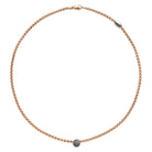 FOPE EKA 18K Gold Necklace with Black Diamond Pavé Charm - 0.25 carats - Jackson Hole Jewelry Company
