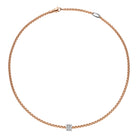 FOPE EKA 18K Rose Gold Necklace with White Diamond Pavé Pendant - 0.33 carats - Jackson Hole Jewelry Company