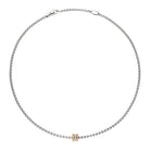 FOPE EKA 18K White Gold Necklace with Tri-Gold Pendant - Jackson Hole Jewelry Company