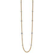FOPE PRIMA 18K Gold Multi-Charm Flex'it Necklace with White Diamonds - 0.85 carats - Jackson Hole Jewelry Company