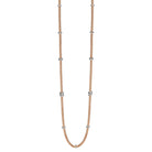 FOPE PRIMA 18K Gold Multi-Charm Flex'it Necklace with White Diamonds - 0.85 carats - Jackson Hole Jewelry Company