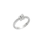 FOPE PRIMA 18K Gold Ring with White Diamond Pavé Set Rondels - 0.13 carats - Jackson Hole Jewelry Company