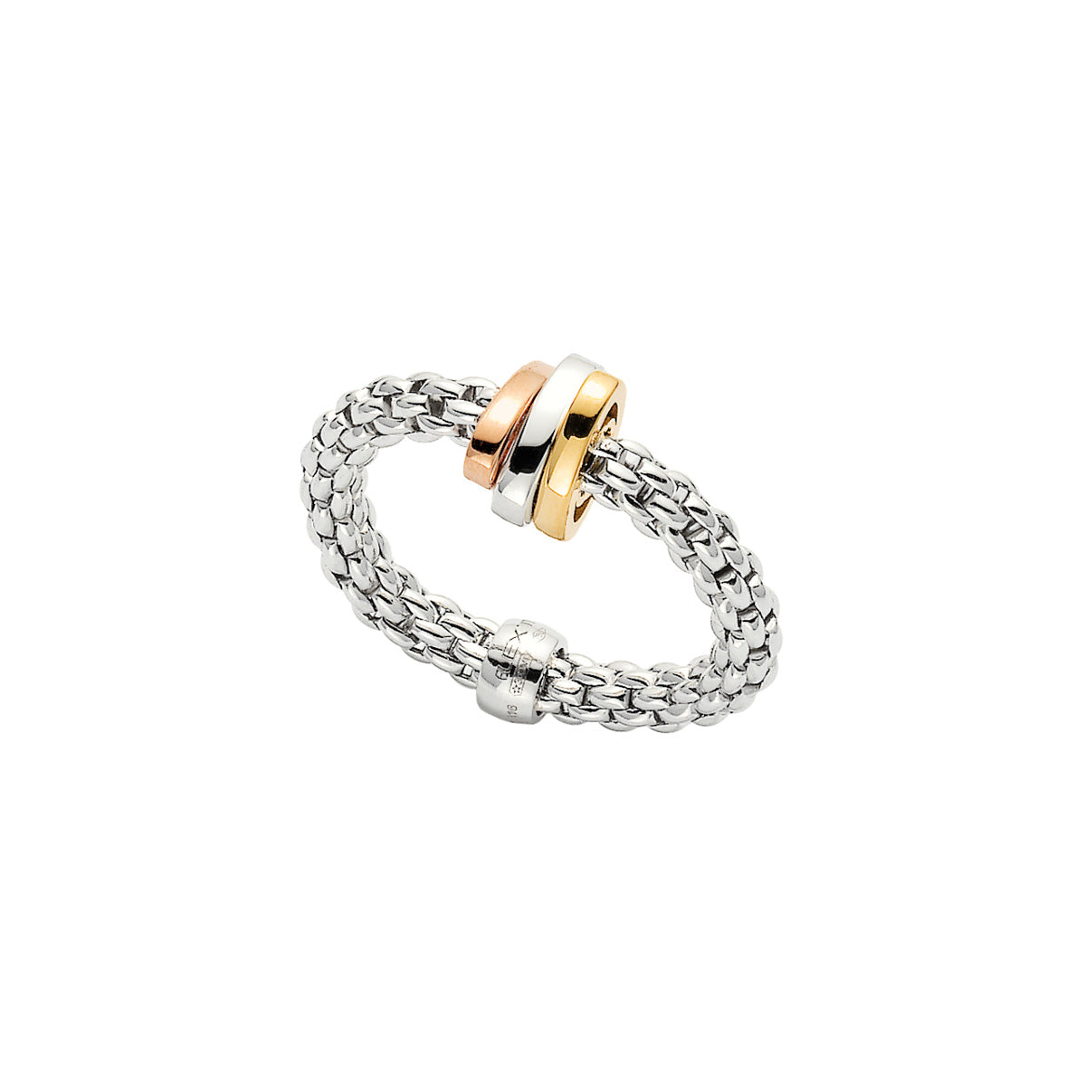 FOPE PRIMA 18K Gold Flex'it Ring with Gold Set Rondels - Jackson Hole Jewelry Company