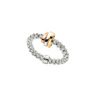 FOPE PRIMA 18K Gold Flex'it Ring with Gold Set Rondels - Jackson Hole Jewelry Company