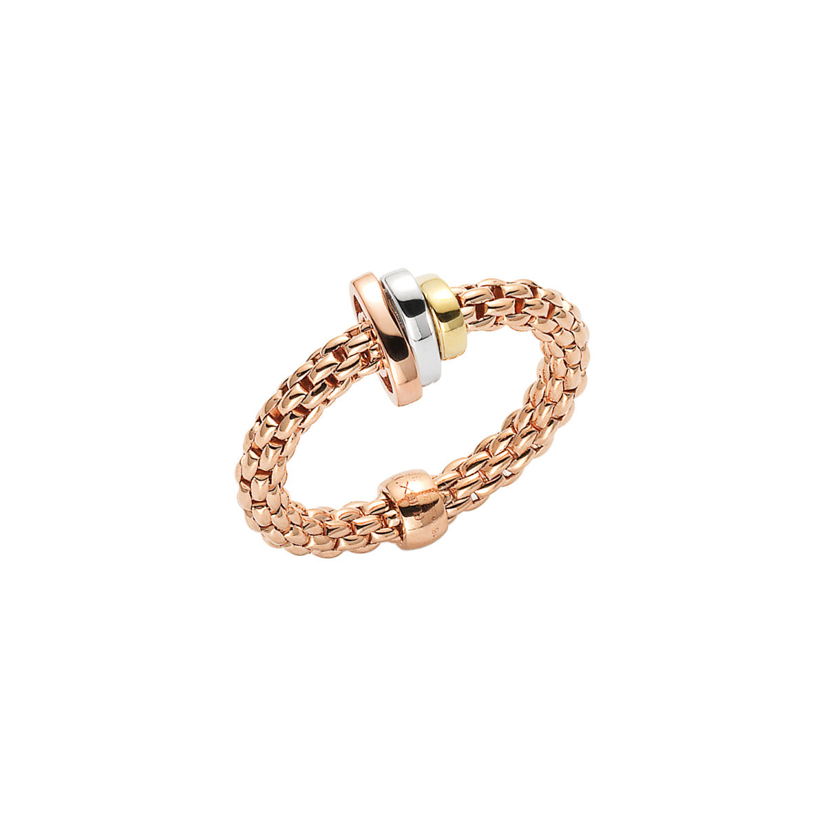 FOPE PRIMA 18K Gold Flex'it Ring with Gold Set Rondels - Jackson Hole Jewelry Company