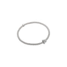 FOPE PRIMA 18K Gold Flex’it Bracelet with White Diamond Rondels - 0.31 carats - Jackson Hole Jewelry Company