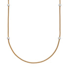 FOPE PRIMA 18K Gold Multi-Charm Flex'it Necklace with White Diamond Pavé - 1.24 carats - Jackson Hole Jewelry Company
