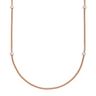 FOPE PRIMA 18K Gold Multi-Charm Flex'it Necklace with White Diamond Pavé - 1.24 carats - Jackson Hole Jewelry Company