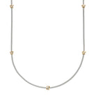 FOPE PRIMA 18K Gold Multi-Charm Flex'it Necklace with White Diamonds - 0.53 carats - Jackson Hole Jewelry Company