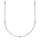 FOPE PRIMA 18K Gold Multi-Charm Flex'it Necklace with White Diamonds - 0.53 carats - Jackson Hole Jewelry Company