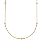 FOPE PRIMA 18K Gold Multi-Charm Flex'it Necklace with White Diamonds - 0.53 carats - Jackson Hole Jewelry Company