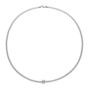 FOPE PRIMA 18K Gold Necklace with White Diamond Rondels - 0.31 carats