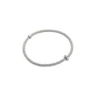 FOPE PRIMA 18K Gold Flex’it Bracelet with White Diamond Rondel - 0.18 carats - Jackson Hole Jewelry Company