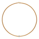 FOPE PRIMA 18K Gold Necklace with White Diamond Rondel - 0.18 carats - Jackson Hole Jewelry Company