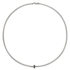 FOPE PRIMA 18K Gold Necklace with Black Diamond Rondel - 0.20 carats - Jackson Hole Jewelry Company