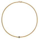 FOPE PRIMA 18K Gold Necklace with Black Diamond Rondel - 0.20 carats - Jackson Hole Jewelry Company
