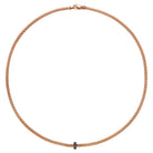 FOPE PRIMA 18K Gold Necklace with Black Diamond Rondel - 0.20 carats - Jackson Hole Jewelry Company