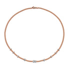 FOPE PRIMA 18K Gold Multi-Charm Necklace with White Diamonds - 0.61 carats - Jackson Hole Jewelry Company