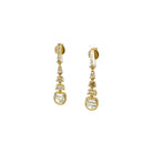 18K YELLOW GOLD DROP EARRINGS WITH DIAMONDS 1.95 CTW - Jackson Hole Jewelry Company