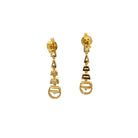 18K YELLOW GOLD DROP EARRINGS WITH DIAMONDS 1.95 CTW - Jackson Hole Jewelry Company