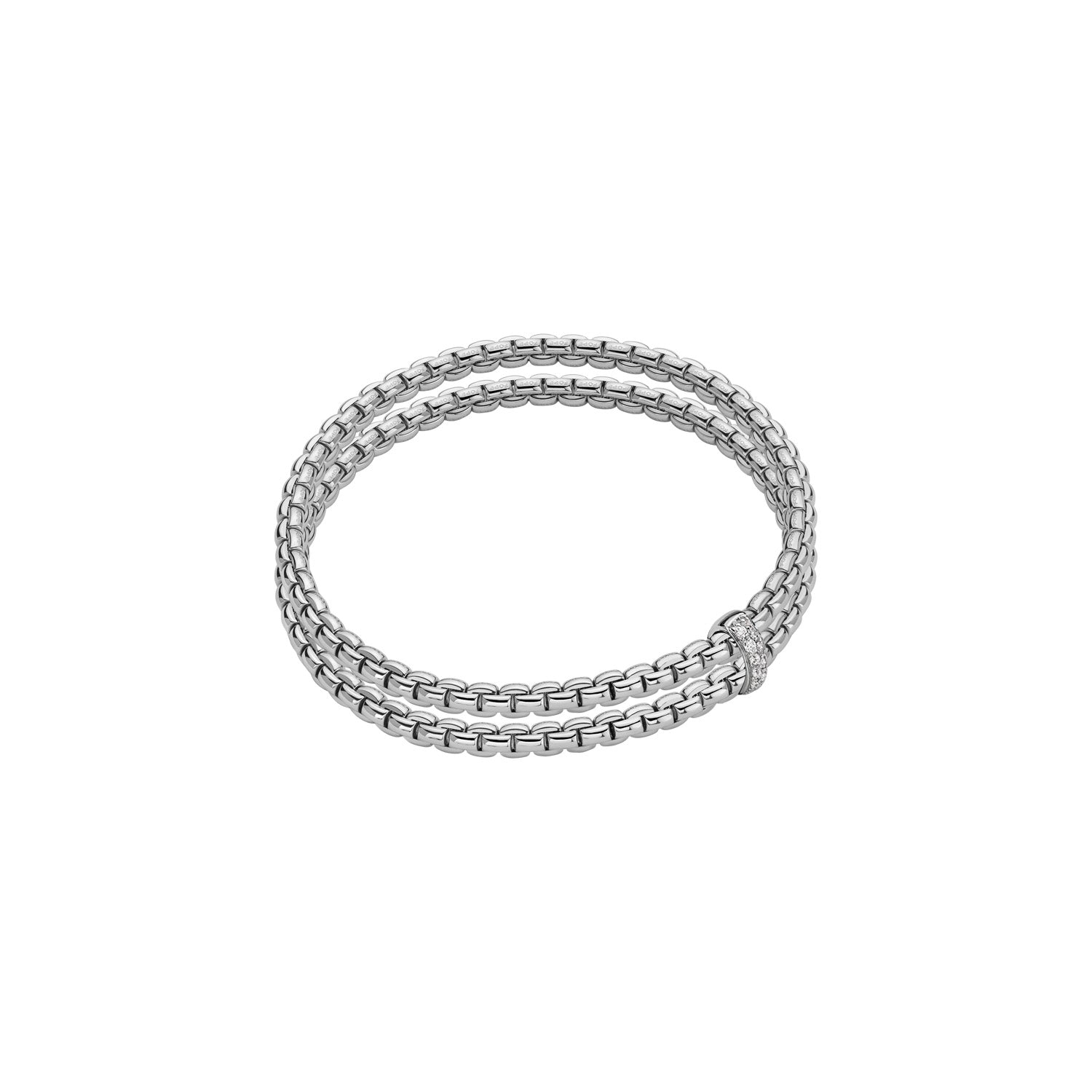 FOPE EKA 18K Gold Rope Bracelet with White Diamonds – Jackson Hole