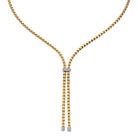 FOPE EKA 18K Gold Lariat Necklace with White Diamonds - 0.10 carats - Jackson Hole Jewelry Company