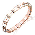 Picchiotti - Xpandable™ White Ceramic & Diamond Bracelet in 18K Gold - Jackson Hole Jewelry Company