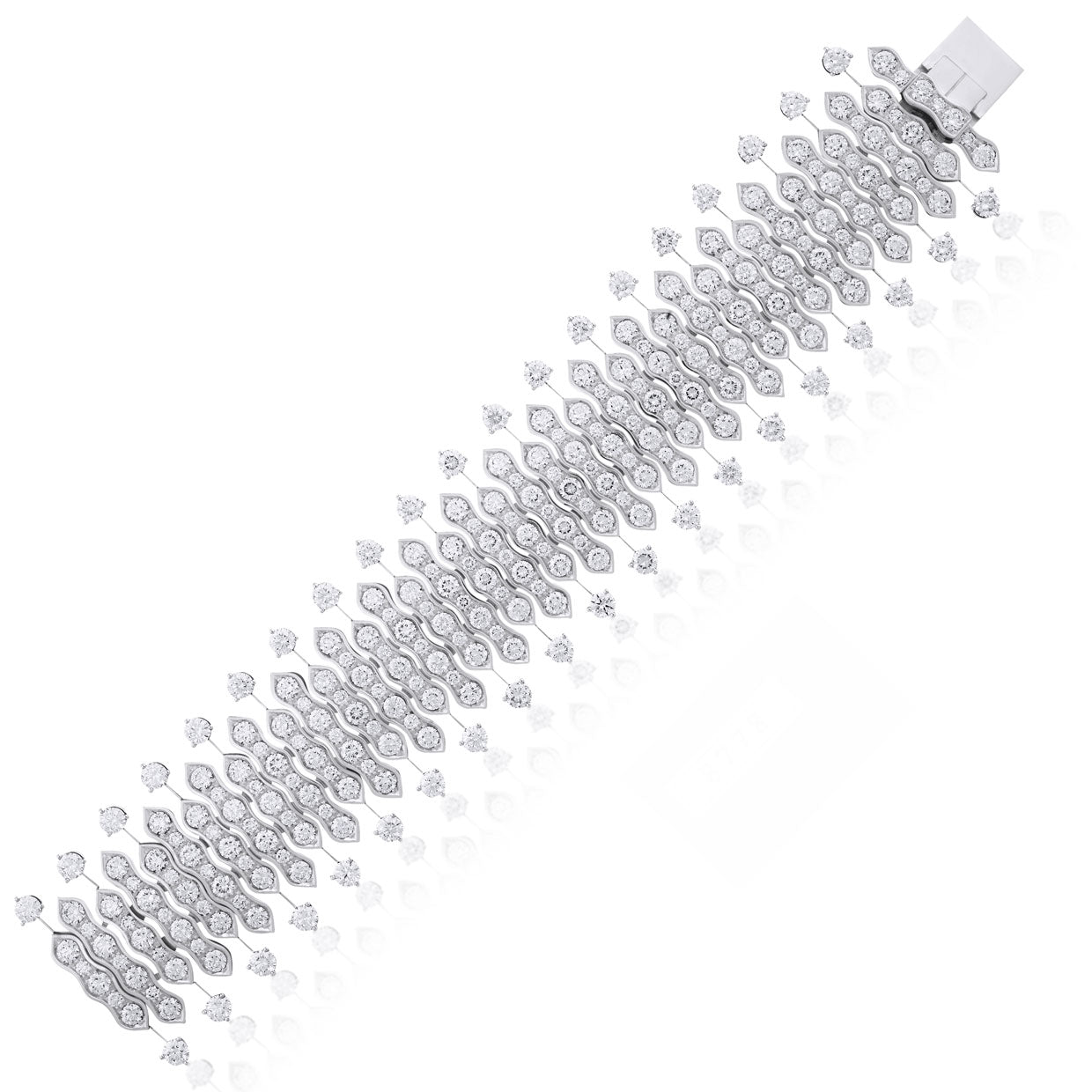 Picchiotti - Xpandable™ Round Diamond Bracelet in 18K White Gold - Jackson Hole Jewelry Company