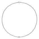 FOPE ARIA 18K Gold Necklace with Ornamental Clasp and White Diamonds - 0.17 carats - Jackson Hole Jewelry Company