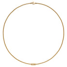 FOPE ARIA 18K Gold Necklace with Ornamental Clasp and a White Diamond - 0.02 carats - Jackson Hole Jewelry Company