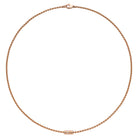 FOPE ARIA 18K Gold Necklace with Ornamental Clasp and a White Diamond - 0.02 carats - Jackson Hole Jewelry Company