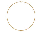 FOPE ARIA 18K Gold Necklace with Ornamental Clasp and a Black Diamond - 0.02 carats - Jackson Hole Jewelry Company