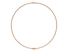 FOPE ARIA 18K Gold Necklace with Ornamental Clasp and a Black Diamond - 0.02 carats - Jackson Hole Jewelry Company