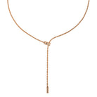 FOPE ARIA 18K Gold Adjustable Necklace with Ornamental Clasp and a Black Diamond - Jackson Hole Jewelry Company