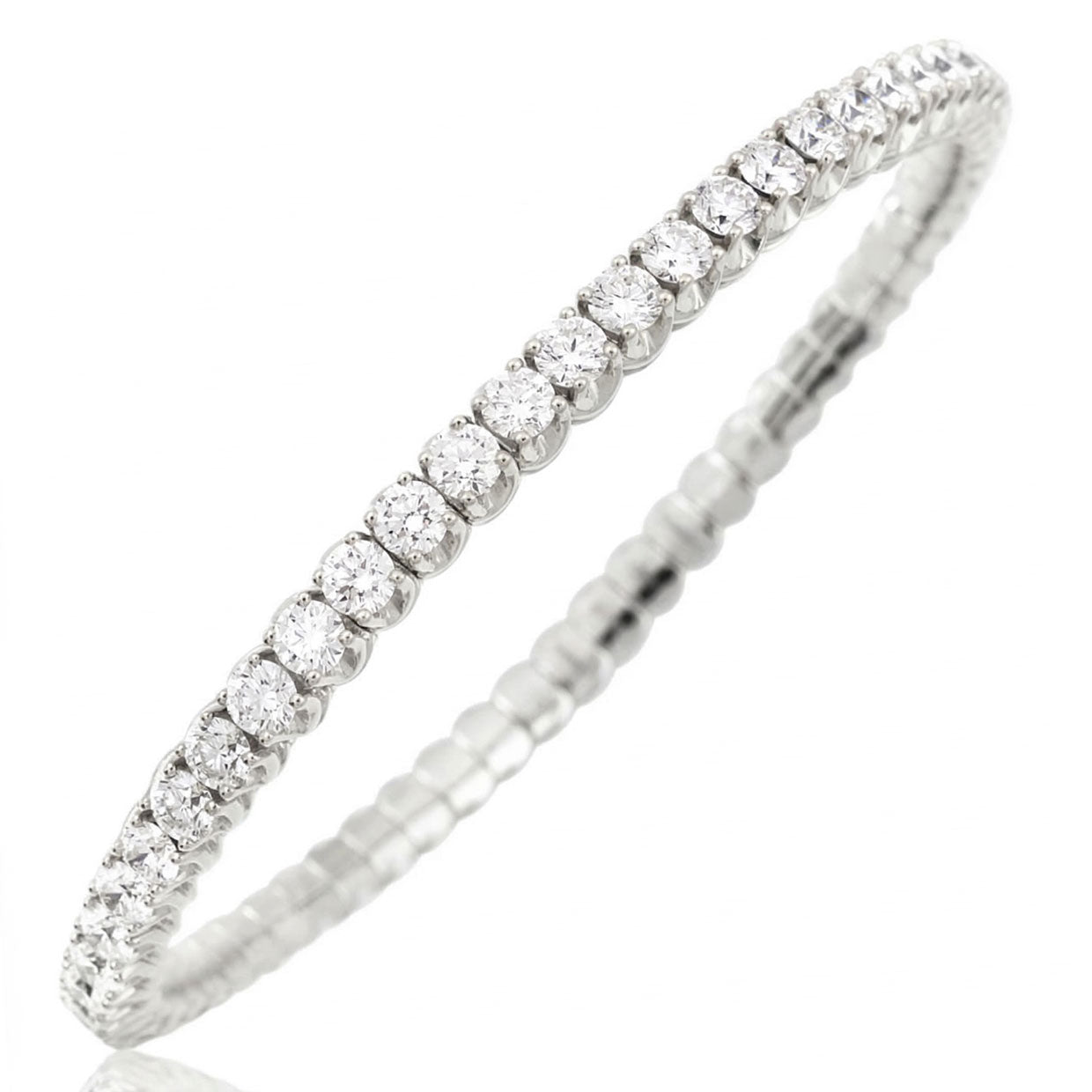 Picchiotti - Xpandable™ Round Brilliant White Diamond Bracelet in 18K Gold - Jackson Hole Jewelry Company