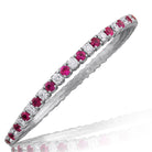 Picchiotti - Xpandable™ Ruby and White Diamond Bracelet in 18K White Gold - Jackson Hole Jewelry Company